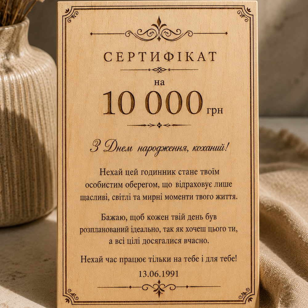 Подарунковий сертифікат